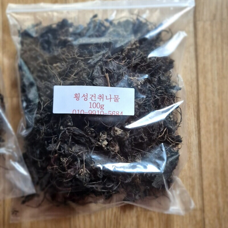 건나물 건고사리50g, 건취나물50g 건토란줄기65g 둥글레차200g 작두콩차100g 건사과대추300g 무우말랭이200g |  | 횡성굼벵이마을